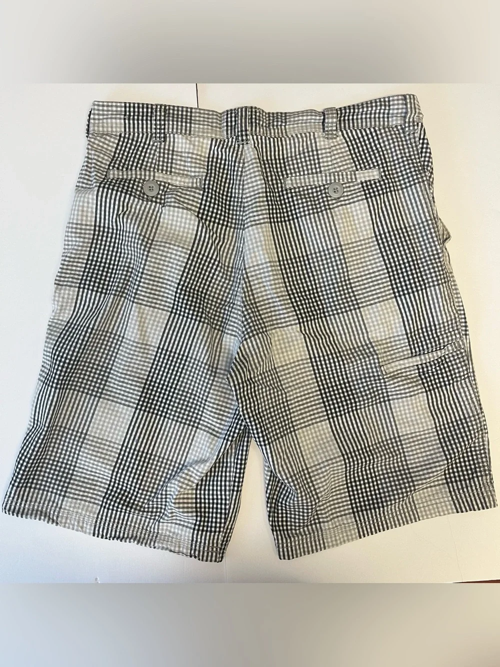 Mens Shorts Size 34 Vintage OP Ocean Pacific White Black Gray